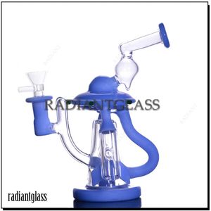 Bongudy Bong GonGahs Space Ship Water Tubs Recycler Bongs Desfaiu Perc com fumantes de tabaco de tubo de vidro de tigela