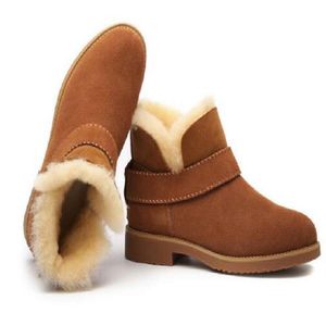 New Leila Women Boots Low Winter Cashmere Sapatos quentes Botas de Bottom Bottom Moda Não deslizante Leila Snow Leisure B304Y