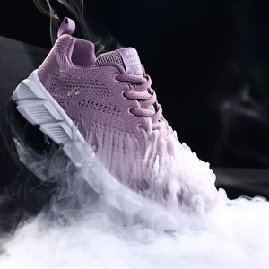 Designer Women Spring Breattable Running Shoes Black Purple Black Rose Red Womens Outdoor Sports Sneakers Color133