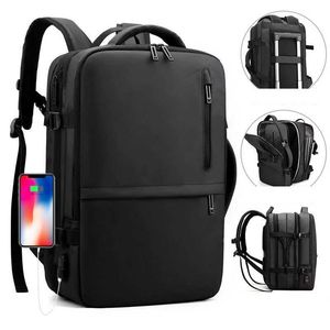 Backpack Man Business Laptop Sırt Çantası Çok Fonksiyonlu Su Geçirmez Okul Çantası Largecapity Dizüstü Bilgisayar Backbag USB Şarj Mochila Rucksack J230517