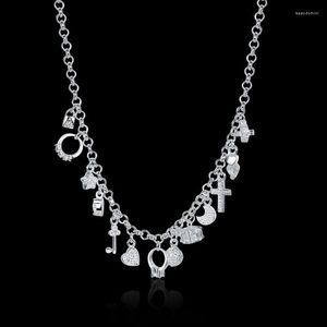 Catene 925 Gioielli collana in argento franco