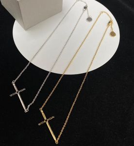 Clássico cruz pingente colares masculino feminino festa amantes presente vintage moda designer colar casais jóias 884