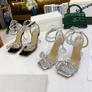 sandali con tacco alto moda in pelle estate donne estate con tacchi raffinati scarpe sexy perle satinate da donna in tessuto lady diamanti scarpe da prua di grandi dimensioni 34-41-42 con