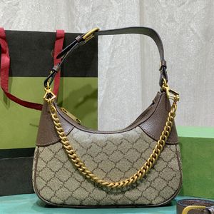 Designer bag 731817 Womens fashion real leather bagsmall square bag Exquisite Crescent Moon bag Artistic handbag