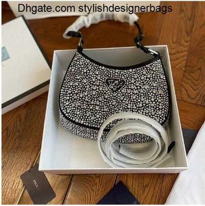 Omuz çantaları 2023 Luxurys Tasarımcı Omuz Çantaları Kadın Kristal Diamante Çanta Metalik Boncuklar Glitter Diamonds Lady Aksiller Çanta Crossbody Ladies 4/8v23