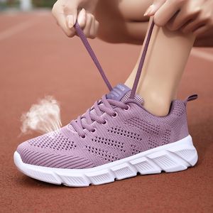 Designer Women Spring Breattable Running Shoes Black Purple Black Rose Red Womens Outdoor Sports Sneakers Color29