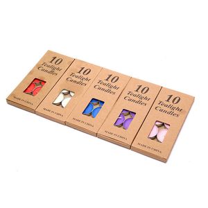 Scented Propose Confession Birthday Smokeless Aromatherapy Tea Wax 10/Box Paper Box Small Pendulum Party Round Candle