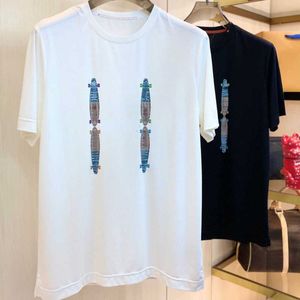 Summer Mens T Shirt Comic Letter Printing Graphic Tee Designer T Shirt Män Kvinnor Ren bomull Kortärmad topp lyxig överdimensionerad t-shirt rund halströja asiatisk storlek 5xl