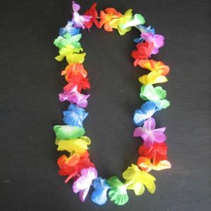 Dekorative Blumenkränze, 4 Stück, Hawaii-Girlande, Halskette, Blumen-Armband, Party, Hawaii, Stranddekoration