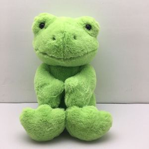 Bonecas de pelúcia de 40 cm de brinquedo de pelúcia de sapo verde construir um urso macio sapo de pelúcia boneca de boneca recheada boneca de alta qualidade da sala de presente decoração 230302