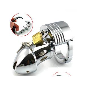 Other Health Beauty Items Adjustable Male Chastity Cage Stainless Steel Cock Penis Device Bondage Bdsm Fetish Toy Jjd2357 Drop Deli Dhslx