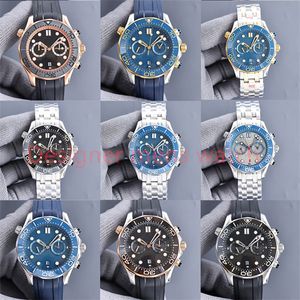 Dhgate2023 designer men's watch OMG round black panda plate 44mm luminous ceramic watch ring sapphire glass watch mirror automatic mechanical watch