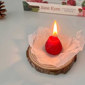 1pc/4pc mini meyve çilek kabarcığı diy balmumu aromaterapi kokulu mumlar rahatlatıcı doğum günü hediyesi ev dekorasyon