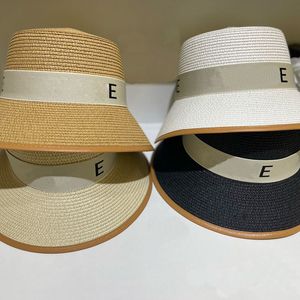 Brown Brimmed Women Basin Cap Dome Purity Wide Brim Hats Female Letter Beach Bucket Hats