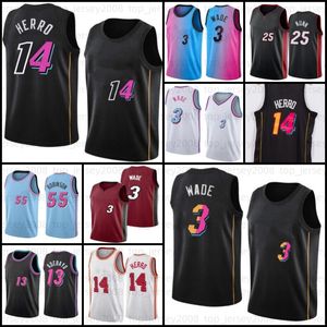 Tyler 14 Herro Jimmy 22 Butler Basketball Jerseys Dwyane 3 Wade Bam 13 Adebayo Jersey Mens Kyle 7 Lowry City Mens 2023