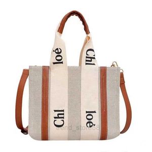 Einkaufstaschen Reise-Reisetasche Klassische Shopping-Designer-Damenhandtaschen Woody Tote Shopping-Handtasche Canvas Leinen Große Strand-Luxus-Designer-Crobody Sho