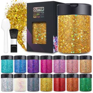 Nagel glitter grossist 100g magi färgglad fluorescerande holografiska laser paljetter nagel glitter droppande shrem manikyr tillbehör ornament 230302