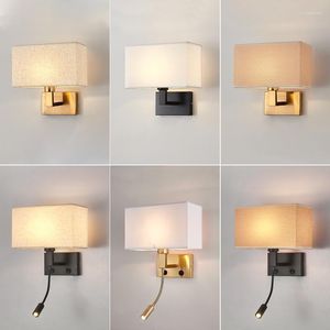 Wall Lamps Modern Led Reading Lamp Bathroom Vanity Black Outdoor Lighting Bed Head Crystal Sconce