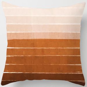 Pillow Case 45 45 cm brązowy geometryczny nadruk kwadratowy poduszka domowa sofa sofa na poduszkę