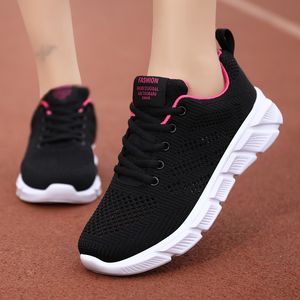 Designer Women Spring Shoe traspiranti Running Scarpe nere viola nera rosa rosa femminile sneaker sport da esterno Color47