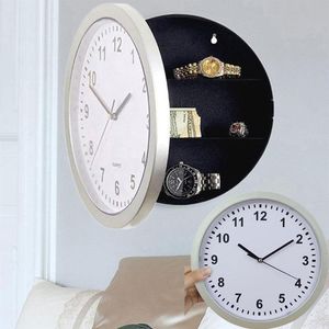 収納ボックスの壁の時計隠された時計シークレットセーフは隠しお金のための隠された時計キャッシュジュエリーオーガナイザーユニセックス高品質19JUL1 Z1223P