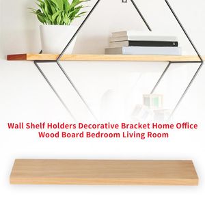 Hooks & Rails Wall Shelf Bar Holders Bathroom Craft Bedroom Wood Board Organizer Decorative Bracket Rustic Storage Rack Living Room Floating