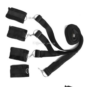 Other Health Beauty Items Restraint System Bondage Leg Cuffs Bdsm Slave Femdom Wrist Ankle Belt Adt Toys Drop Delivery Dhgrq