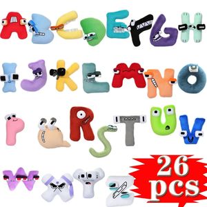 26 teile/los Alphabet Lore Plüsch Spielzeug 26 buchstaben Tier Plushie Bildung Puppe Für Kinder Erwachsene Halloween Weihnachten Geschenk E37