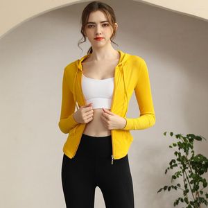 Active Sets Yoga Suit Top Women's Spring And Summer Slimming Quick Drying Casual Coat Hood Workout Clothes For Gym Set Women