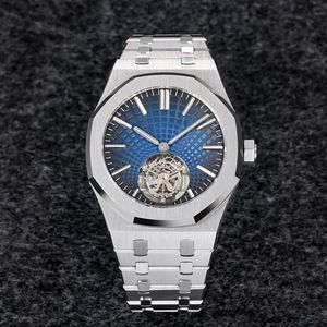 Tourbillon Mens Watch Automatic Movement Watch 41mm Fashion Business Wristwatch Montre De Luxe for Men