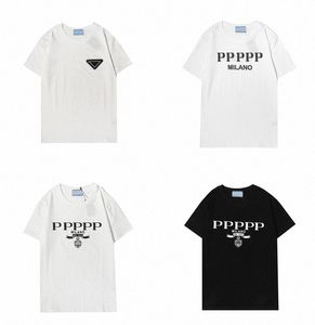 Mens t -shirt Designers Men Tops Clothing Black White Tees Short Sleeve Womens Triangular Badge Letter Print Casual Hip Hop Streetwear Tshirts Asian Size 3XL 4XL