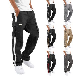 Erkek Yaz jogging yapan pantolon tulum ipli cep rengi eşleşen pantolon Çizgili Pantolon Sıska Chinos Pantolon Joggers Kamuflaj Ordu Spor Cilt nefes alabilir