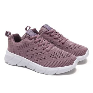 Designer women spring breathable running shoes black purple black rose red womens outdoor sports sneakers Color72