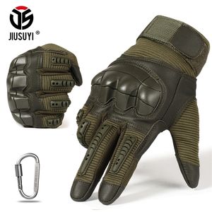 Luvas de cinco dedos luvas de dedo completo luvas táticas do exército Military Shooting Shooting AirSoft PU Screen Touch Touch Rubber Protetive Gear