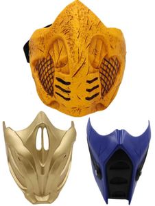 Mortal Kombat 11 Subzero Akrep Maskesi Cosplay Cosplay Reçine Maskeleri Props Cadılar Bayramı G09108992566