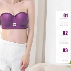 Other Massage Items Plug-in Electric Breast Massager Wireless Charging Beauty Bra 230303
