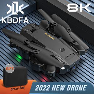 Intelligente Uav KBDFA GPS 5G 8K HD Drone professionale doppia fotocamera Wifi FPV evitamento ostacoli pieghevole Quadcopter RC elicottero Droni regalo giocattolo 230303