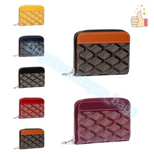 Monedero verdadero Bolsillo para llaves Ranura interior Embrague para tarjetas Cartera de lujo de calidad superior Titular de la tarjeta Mini diseñador Monedero individual Hombres Mujeres Titular de la moneda Bolsas de regalo al por mayor