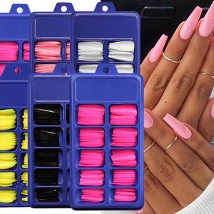 Falska naglar afrikansk nagelkonst matt färg falsk diy skönhet manikyr förlängning gel salong leveranser och verktyg