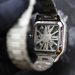 Premium wysokiej jakości VVS najlepsza marka gorąca niestandardowa godna hip hop mężczyzna kobieta luksusowy zestaw dłoni Lced Out Diamond Moissanite Watchhwak