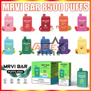 Authentic MRVI BAR 8500 Puffs Disposable Vape Pod Electronic Cigarette With Rechargeable 650mAh Battery 15ml Prefilled Carts VS Bang Lost Mary