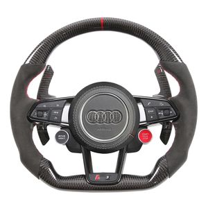Auto Replacement Carbon Fiber Steering Wheel For Audi TT R8 Custom Racing Wheel