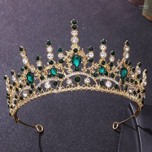 Fermagli per capelli Barrettes Cristallo barocco Diademi e corone Principessa Spettacolo Fascia per capelli Accessori da sposa Abito da sera Gioielli da sposa Stre22