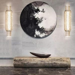 Wall Lamp Post-Modern Casual Style Glass LED Indoor Aisle Interior Lighting Fixtures Bedroom Living Dining Room Restaurant