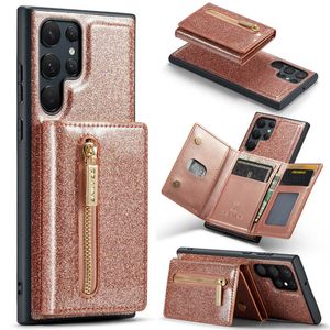 Nuova custodia a portafoglio in pelle magnetica di lusso per Samsung Galaxy S23 Ultra S22 S21 FE S20 Note20 Multi Card Solt Cover