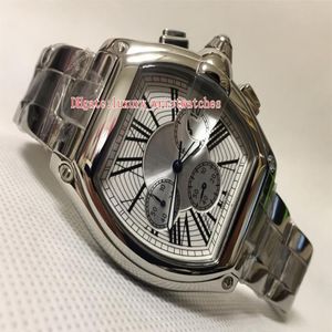 Excellent Topselling High quality men Wristwatches W62019X6 47mm Stainless Steel White Dial VK Quartz Chronograph Working Mens Wat2750