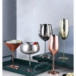 304 Stainless Steel Wine Glass Wine Goblets for Travel Camping and Pool Portable Goblet Tumbler Metal Wine Glass for Outdoor Events Picnics