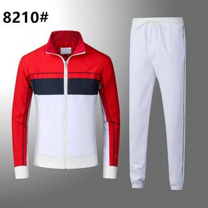 2022 Men's Tracksuits Crocodile Embroidered Polo jacket Pants Jogging suit