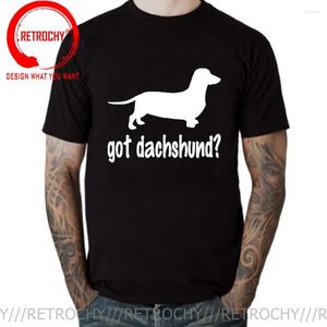 Men's T-skjortor roliga fick Dachshund skjorta barn män kvinnor topp för män humor anime hund kläder tshirt pojkar t-shirt