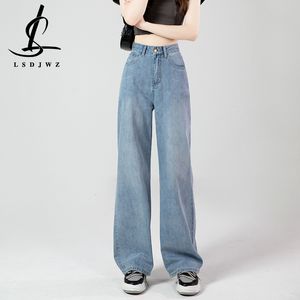 Jeans da donna Jeans alla moda Pantaloni larghi da donna Pantaloni da cowboy per abbigliamento da donna Jeans Y2k Abbigliamento Jeans a vita alta per donna Abiti anni '90 230303